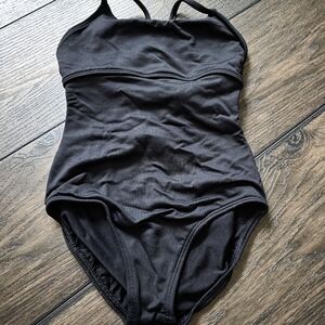 Black One-Piece Swimsuit
